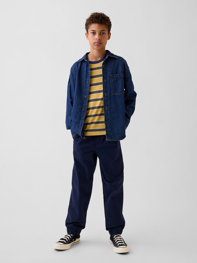 Kids Uniform Relaxed Joggers gap kids uniform relaxed joggers