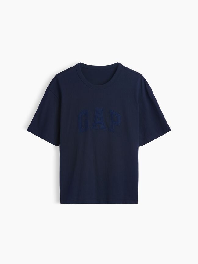 Heavyweight Relaxed Gap Logo Crop T-Shirt heavyweight relaxed gap logo crop t shirt