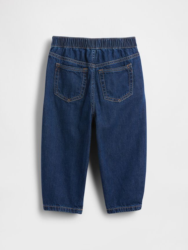 Baby & Toddler Pull-on Barrel Jeans gap baby toddler pull on barrel jeans