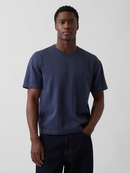 gap تي شيرت قصير سميك للكبار gap تي شيرت قصير سميك للكبار