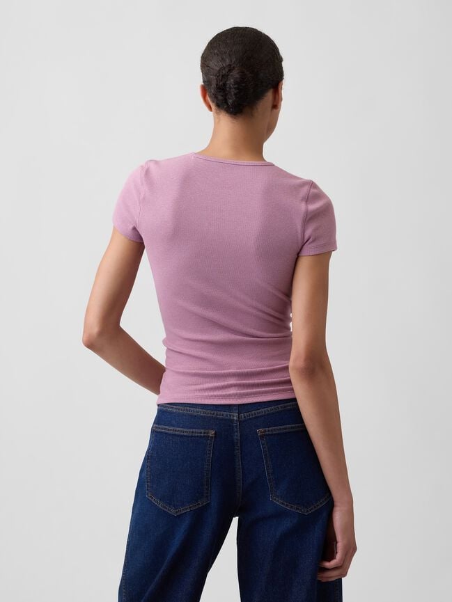 Modern Rib Gap Logo T-Shirt modern rib gap logo t shirt