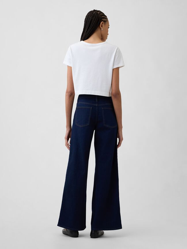 Mid Rise Wide-Leg Jeans gap mid rise wide leg jeans