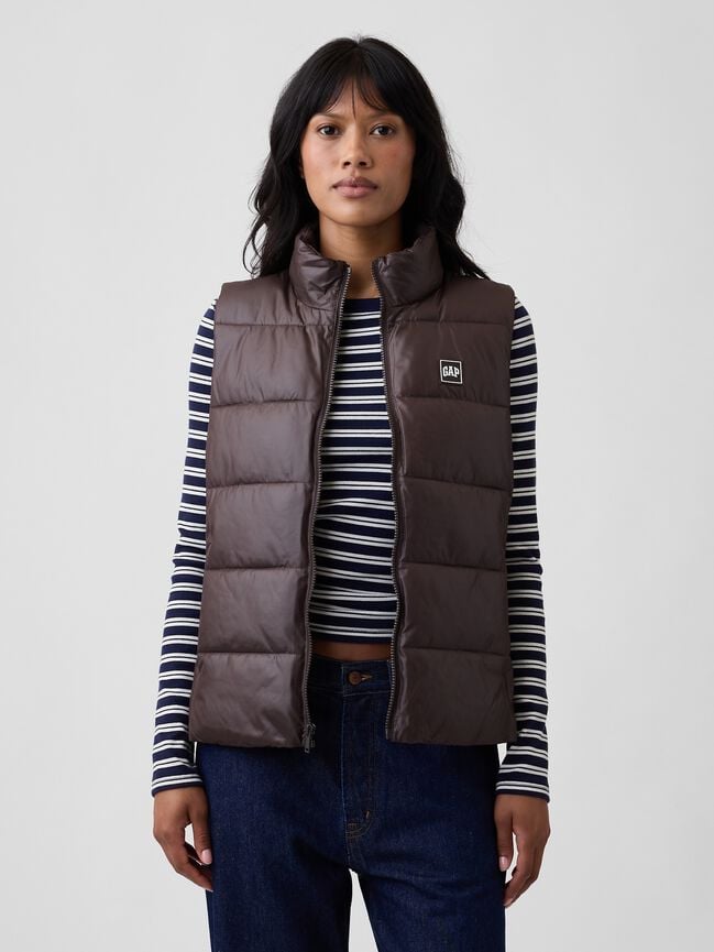 Relaxed Puffer Vest gap relaxed puffer vest