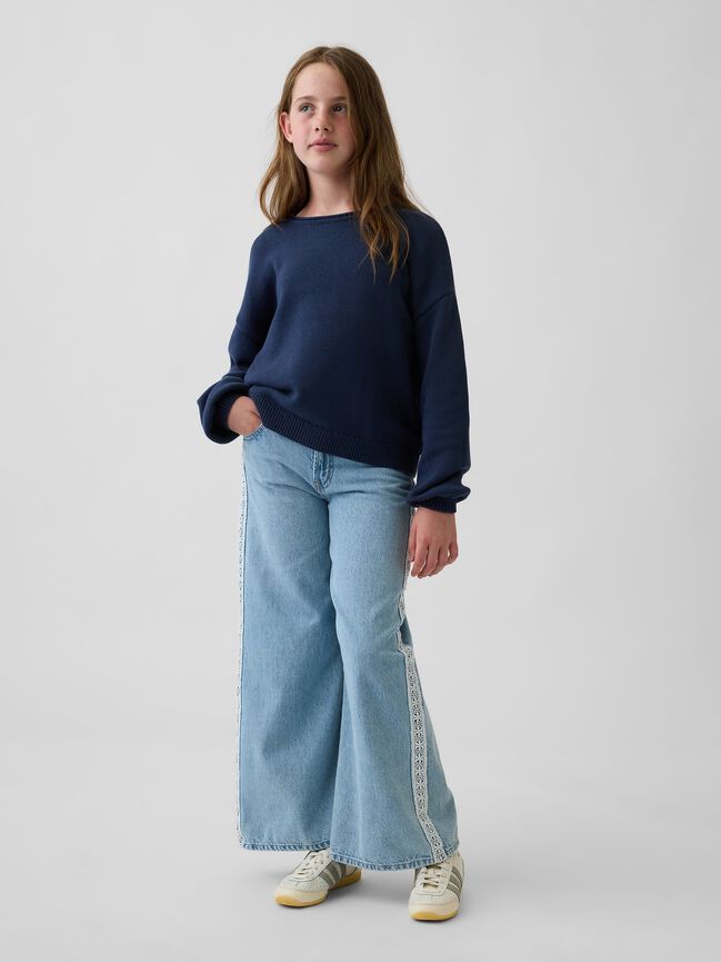 Kids 100% Cotton Oversized Rollneck Sweater gap kids 100 cotton oversized rollneck sweater