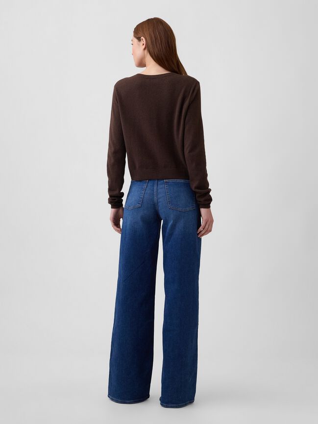 Mid Rise Wide-Leg Sweatpant Jeans gap mid rise wide leg sweatpant jeans