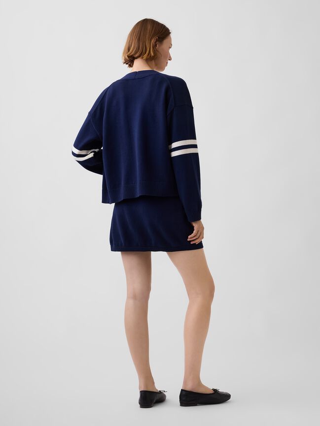 100% Cotton Sweater Mini Skort gap 100 cotton sweater mini skort