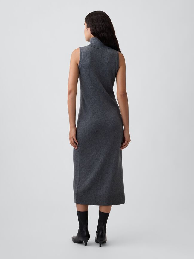 CashSoft Sleeveless Turtleneck Midi Dress gap cashsoft sleeveless turtleneck midi dress