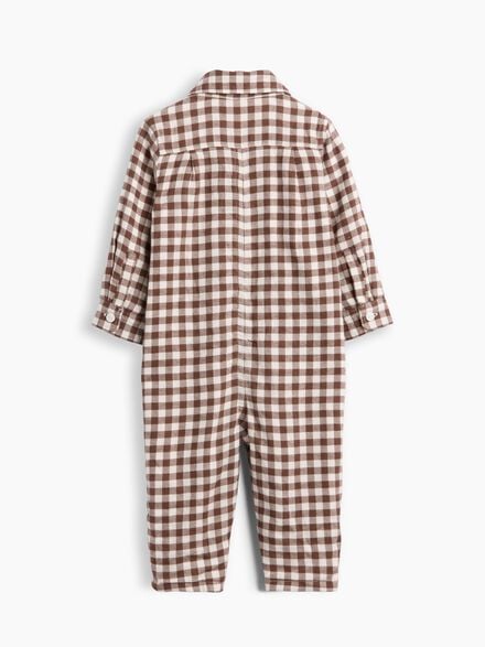 gap baby gingham flannel one piece gap baby gingham flannel one piece