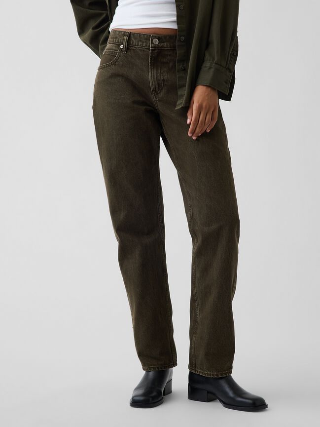 Mid Rise Straight Taper Jeans gap mid rise straight taper jeans