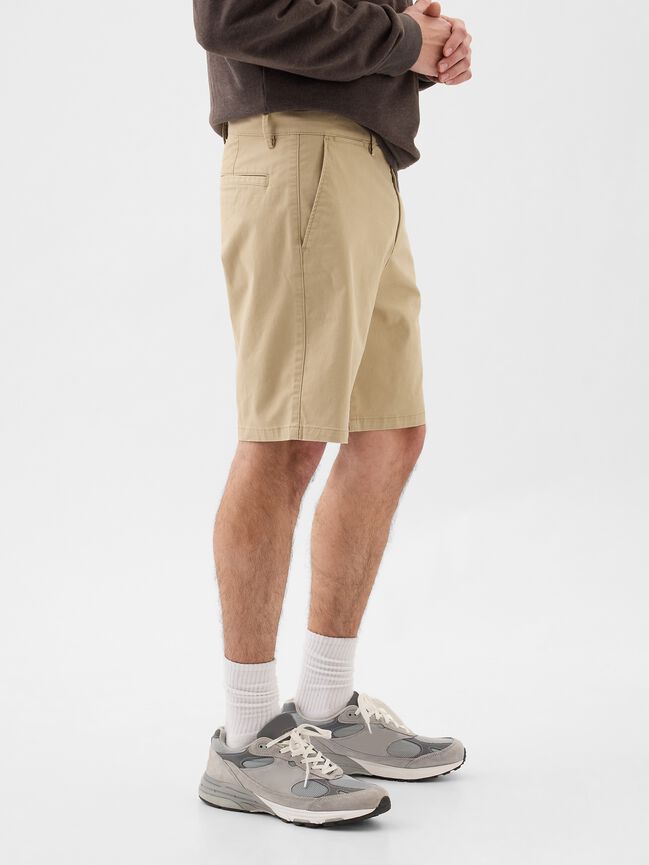 9" Essential Khaki Shorts gap 9 essential khaki shorts