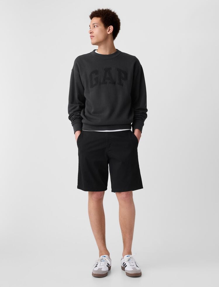 9" Essential Khaki Shorts gap 9 essential khaki shorts