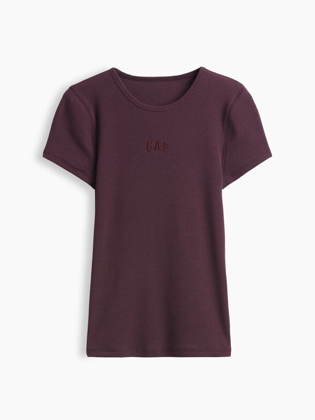Modern Rib Gap Logo T-Shirt modern rib gap logo t shirt
