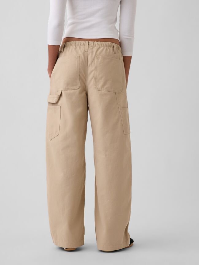 Canvas Easy Baggy Barrel Cargo Pants gap canvas easy baggy barrel cargo pants