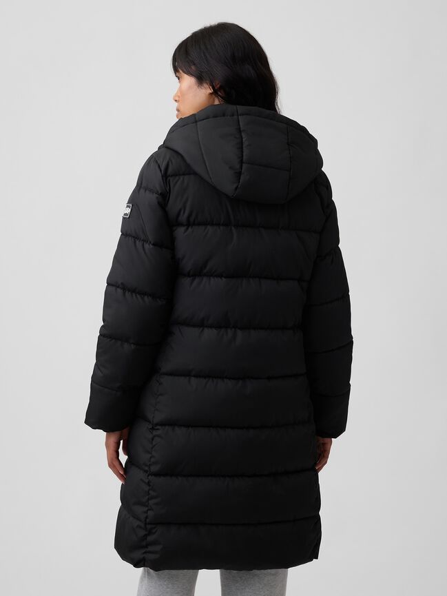 Relaxed Midi Puffer Coat gap relaxed midi puffer coat