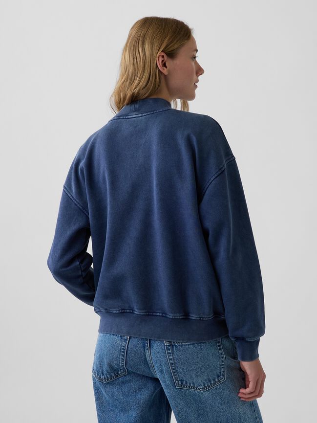VintageSoft Oversized Mockneck Logo Sweatshirt gap vintagesoft oversized mockneck logo sweatshirt