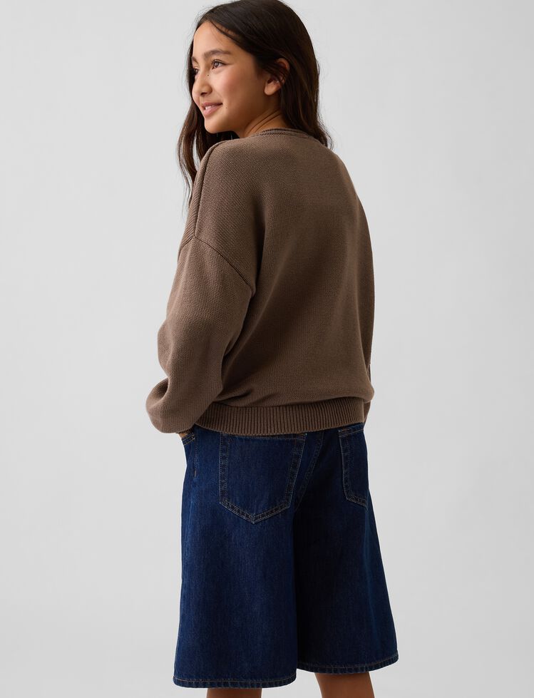 Kids Oversized Rollneck Sweater gap kids oversized rollneck sweater