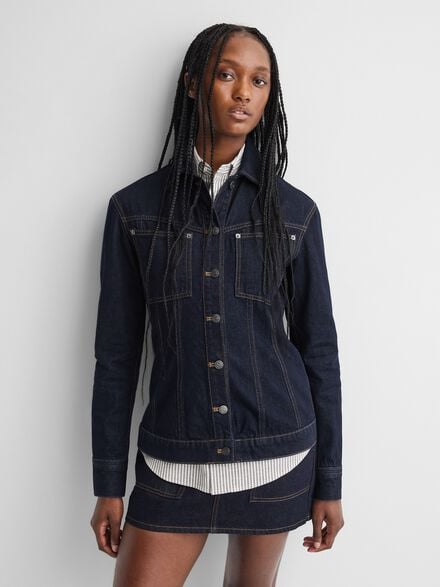 gap a p c structured denim jacket gap a p c structured denim jacket