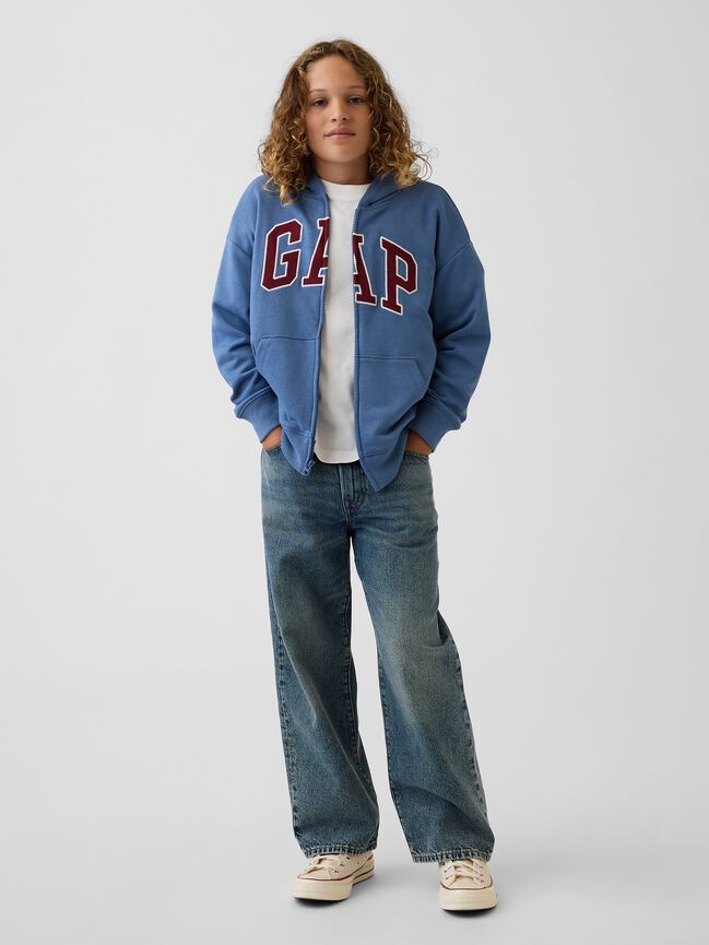 Kids Relaxed Gap Logo French Terry Zip Hoodie kids relaxed gap logo french terry zip hoodie