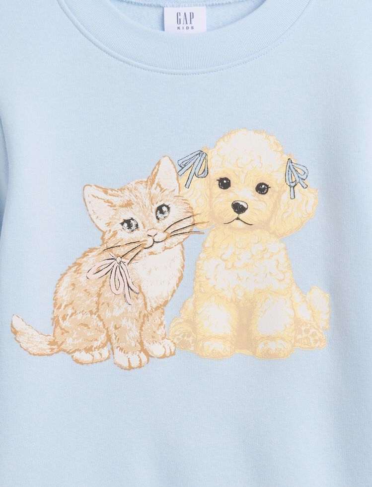 Kids Crewneck Graphic Sweatshirt gap kids crewneck graphic sweatshirt