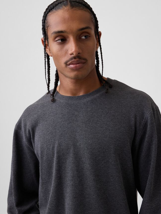 Relaxed Waffle T-Shirt gap relaxed waffle t shirt