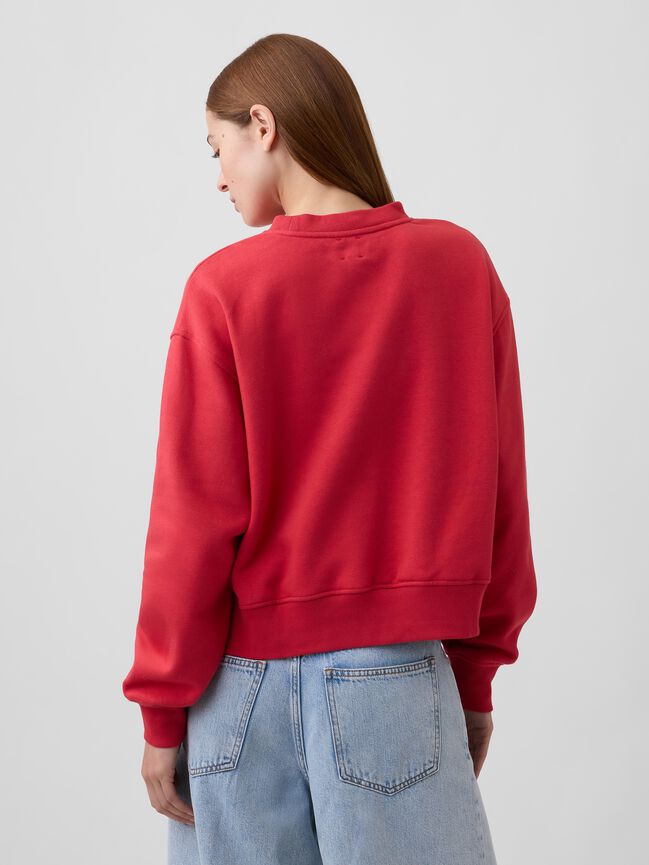 VintageSoft Oversized Split-Hem Sweatshirt gap vintagesoft oversized split hem sweatshirt