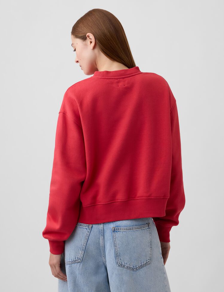 VintageSoft Oversized Split-Hem Sweatshirt gap vintagesoft oversized split hem sweatshirt