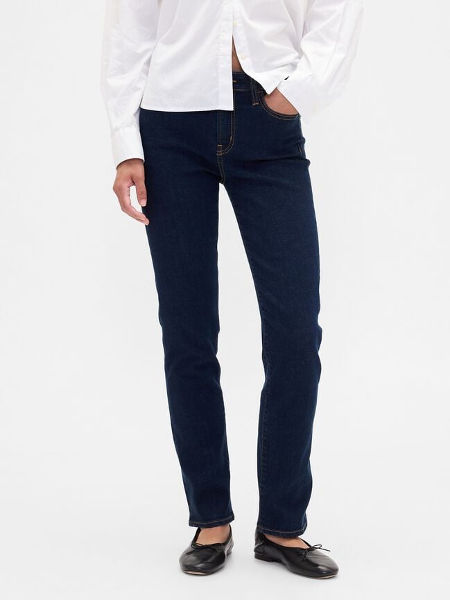 Mid Rise Classic Straight Jeans gap mid rise classic straight jeans