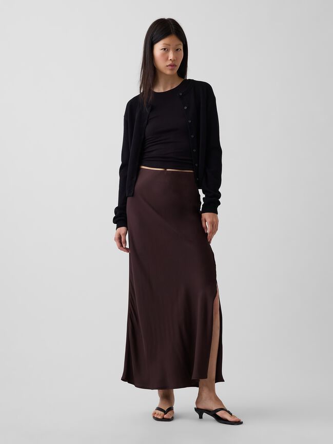 Maxi Slip Skirt gap maxi slip skirt