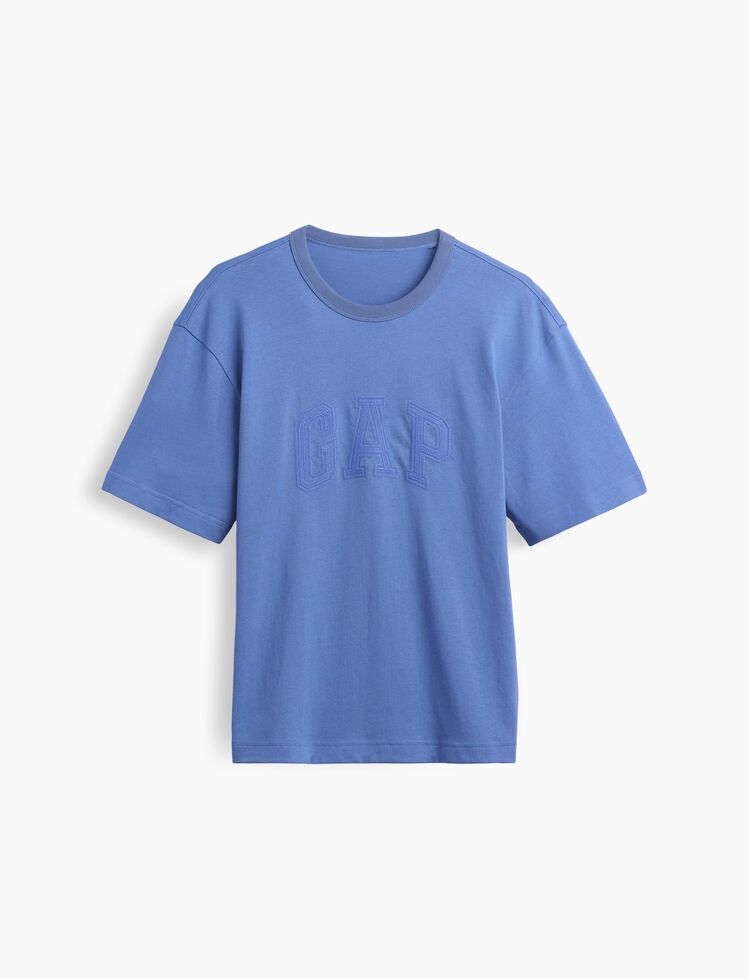Heavyweight Relaxed Gap Logo Crop T-Shirt heavyweight relaxed gap logo crop t shirt