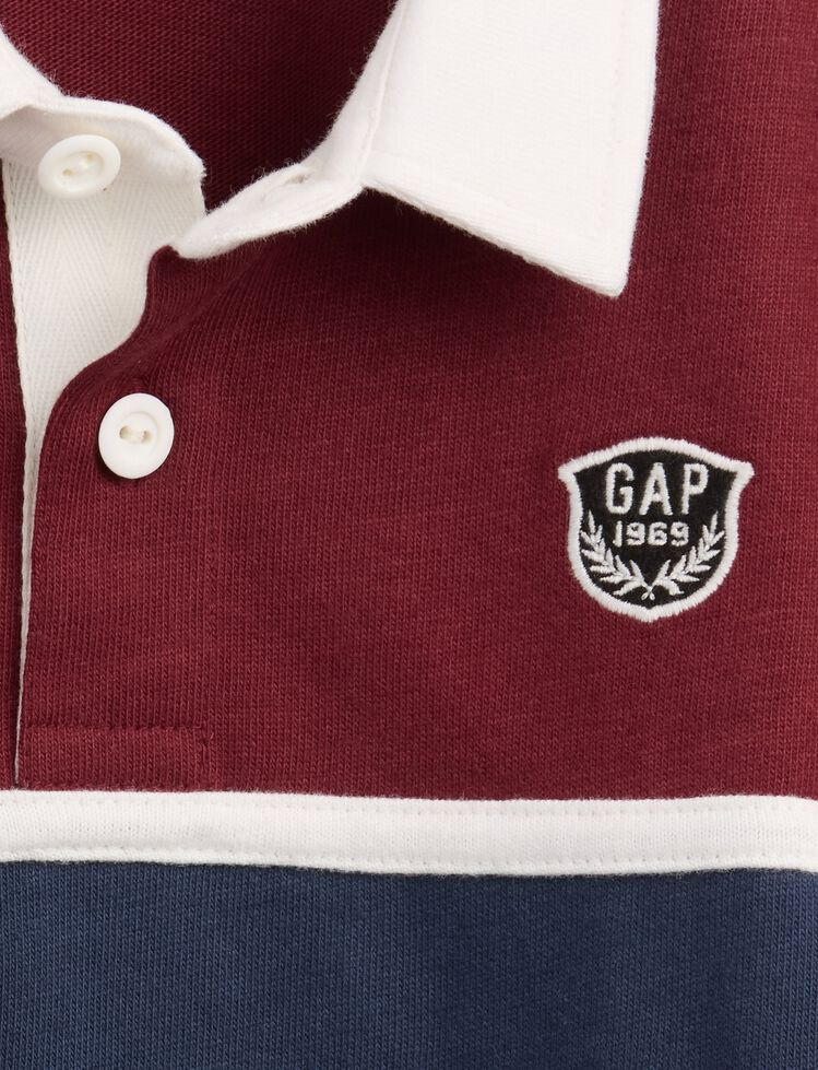 Baby & Toddler Colorblock Rugby Polo Shirt gap baby toddler colorblock rugby polo shirt
