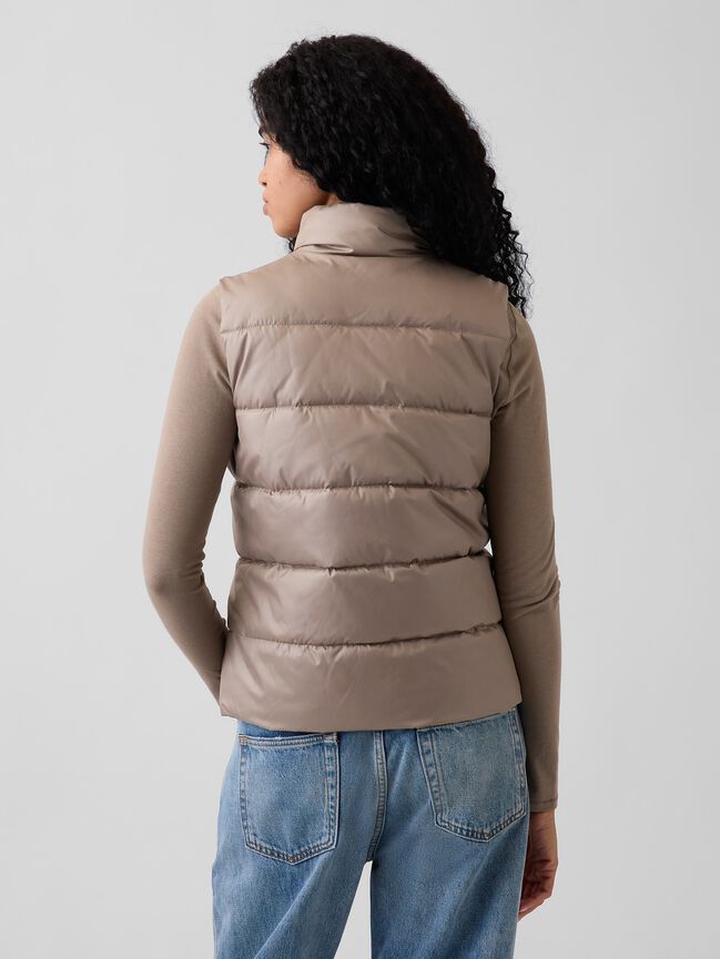 Relaxed Puffer Vest gap relaxed puffer vest