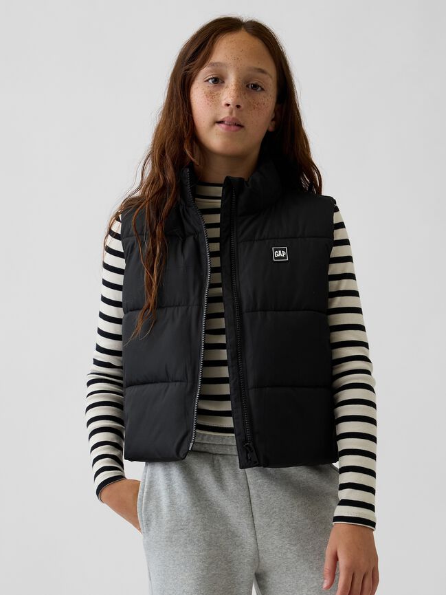 Kids Relaxed Puffer Vest gap kids relaxed puffer vest