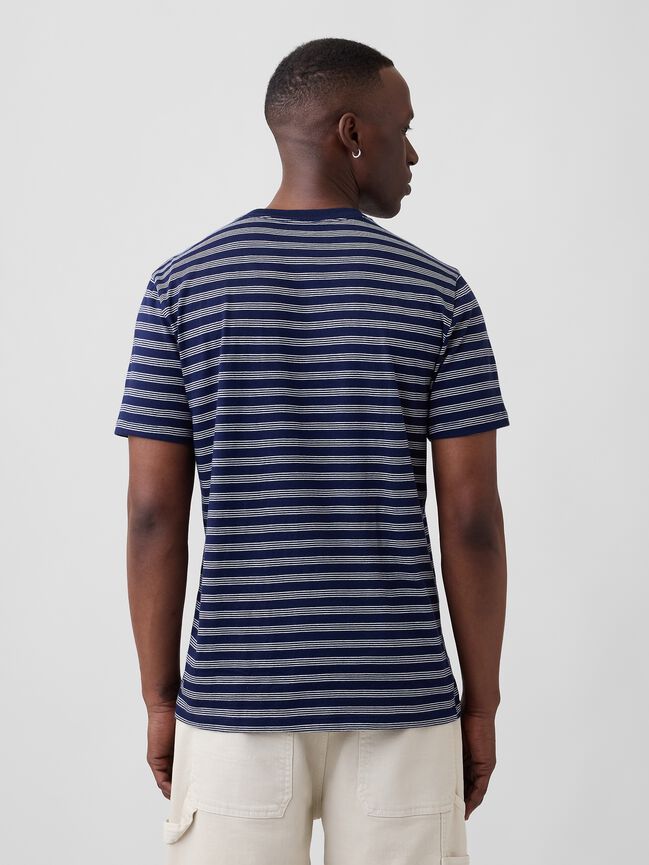 Everyday Soft Stripe Crewneck T-Shirt gap everyday soft stripe crewneck t shirt