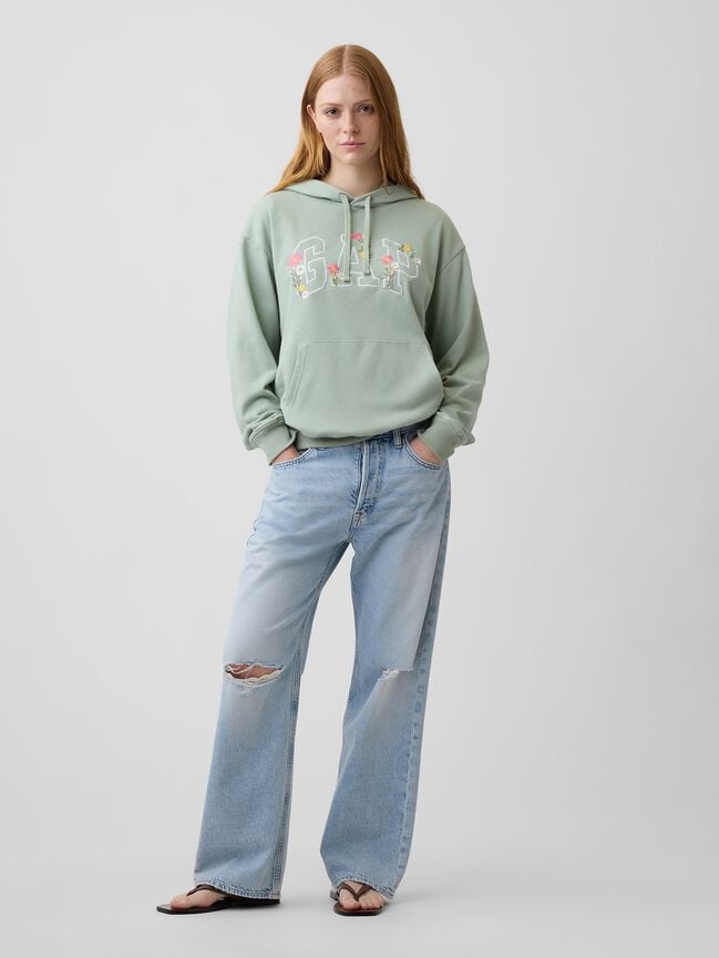 Relaxed Gap Logo Hoodie relaxed gap logo hoodie