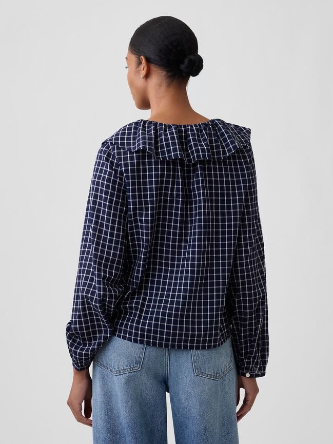 Relaxed Ruffle Top gap relaxed ruffle top