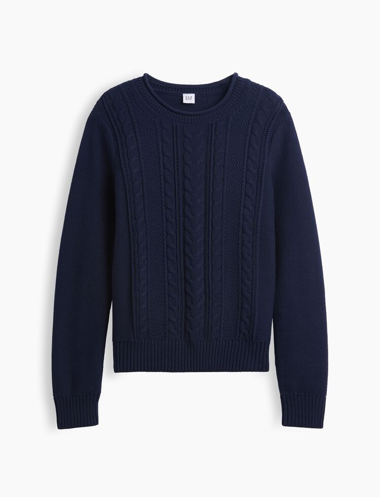 Rollneck Cable-Knit Sweater gap rollneck cable knit sweater