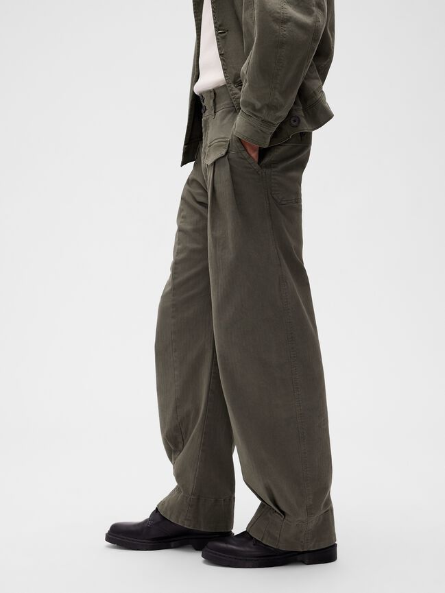 GapStudio Herringbone Baggy Pants gapstudio herringbone baggy pants