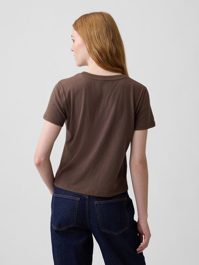 100% Cotton Authentic Shrunken Logo T-Shirt gap 100 cotton authentic shrunken logo t shirt