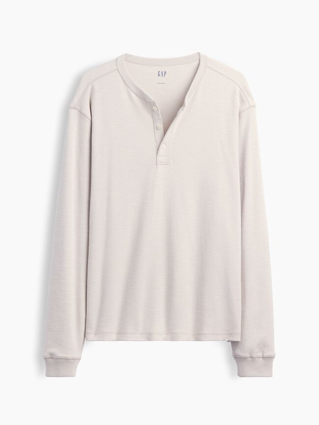 Relaxed Henley T-Shirt gap relaxed henley t shirt