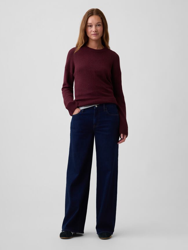 Cashsoft Relaxed Crewneck Sweater gap cashsoft relaxed crewneck sweater