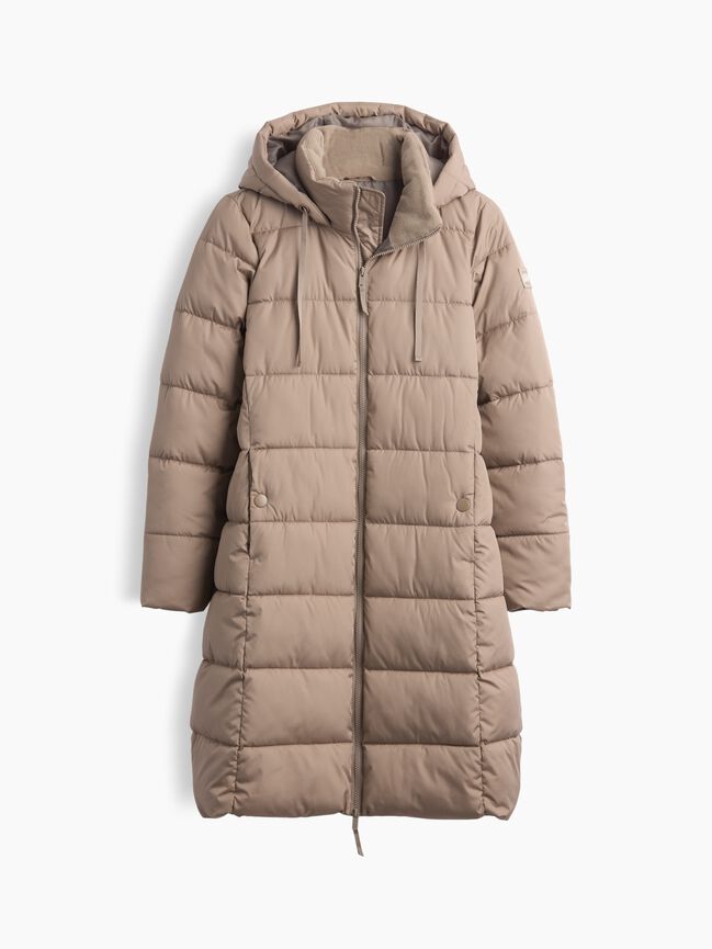 Relaxed Midi Puffer Coat gap relaxed midi puffer coat