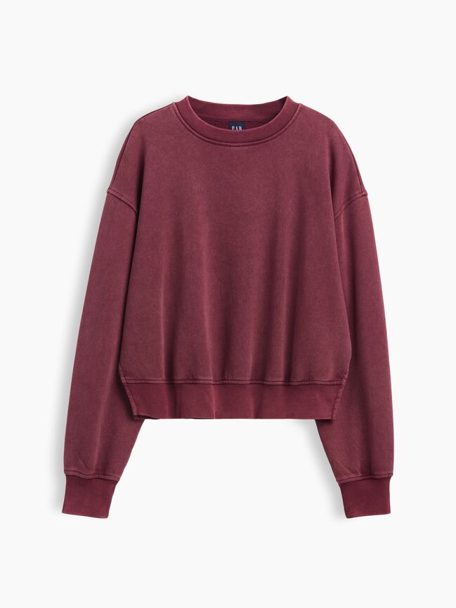 VintageSoft Oversized Split-Hem Sweatshirt gap vintagesoft oversized split hem sweatshirt