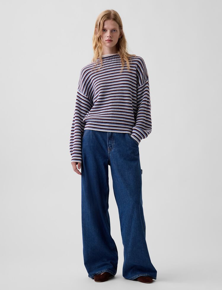 100% Cotton Oversized Rollneck Sweater gap 100 cotton oversized rollneck sweater