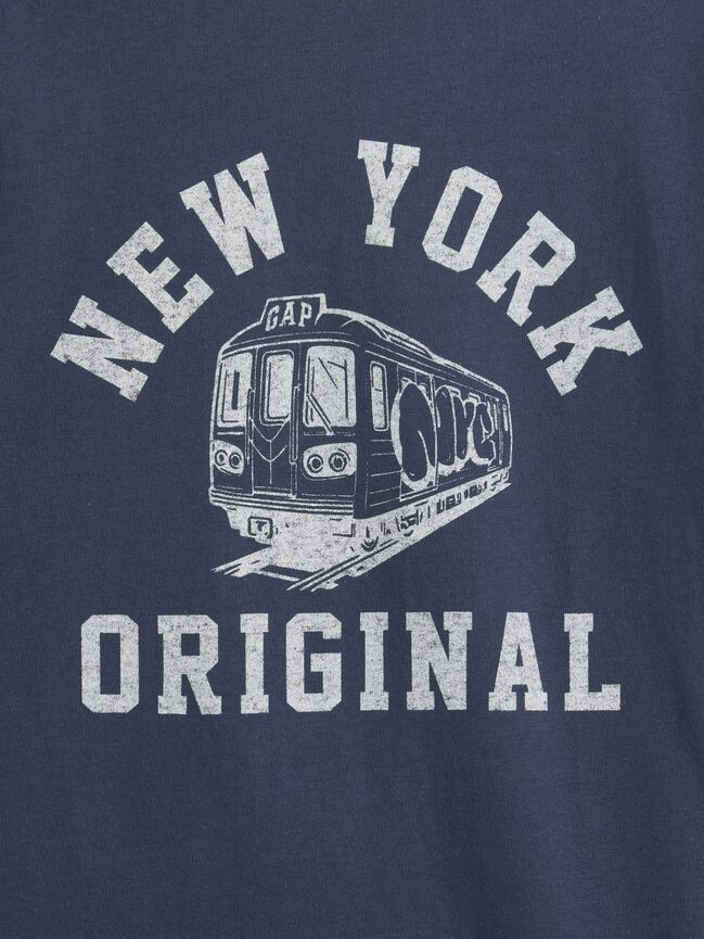 Kids Relaxed New York Graphic Ringer T-Shirt gap kids relaxed new york graphic ringer t shirt