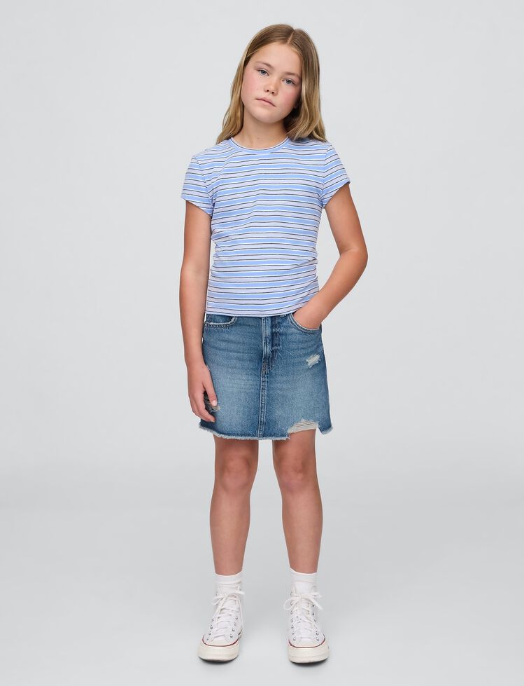 Kids High Rise Denim Skirt gap kids high rise denim skirt