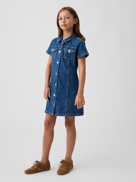 gap kids denim shirtdress gap kids denim shirtdress