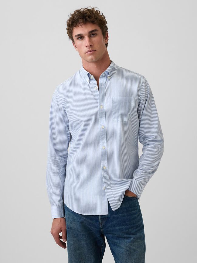 Organic Cotton Poplin Classic Shirt gap organic cotton poplin classic shirt