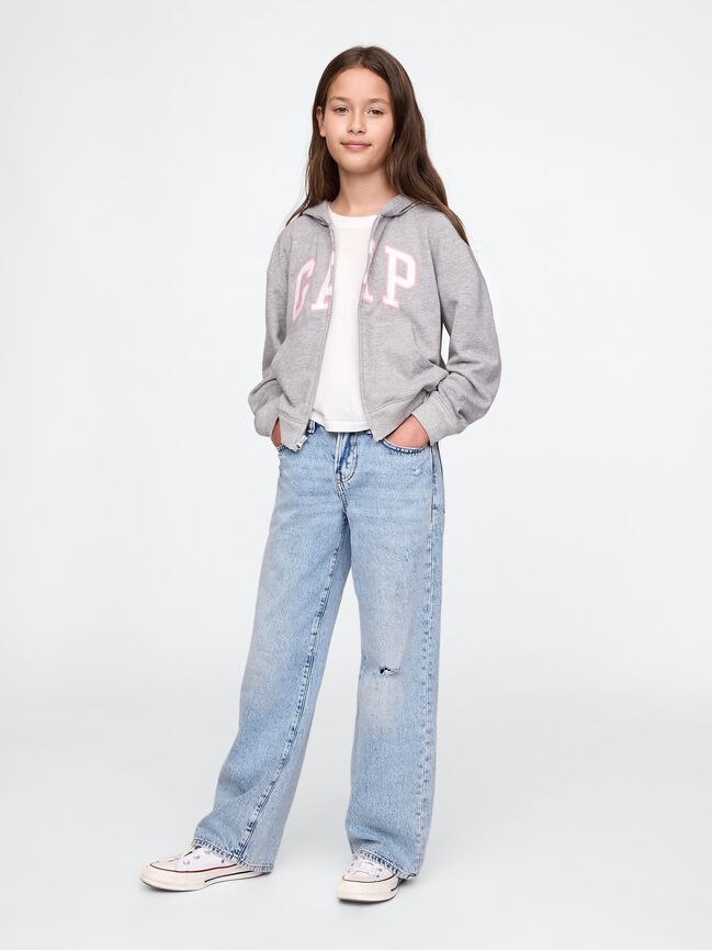 Kids Relaxed Gap Logo Zip Hoodie kids relaxed gap logo zip hoodie