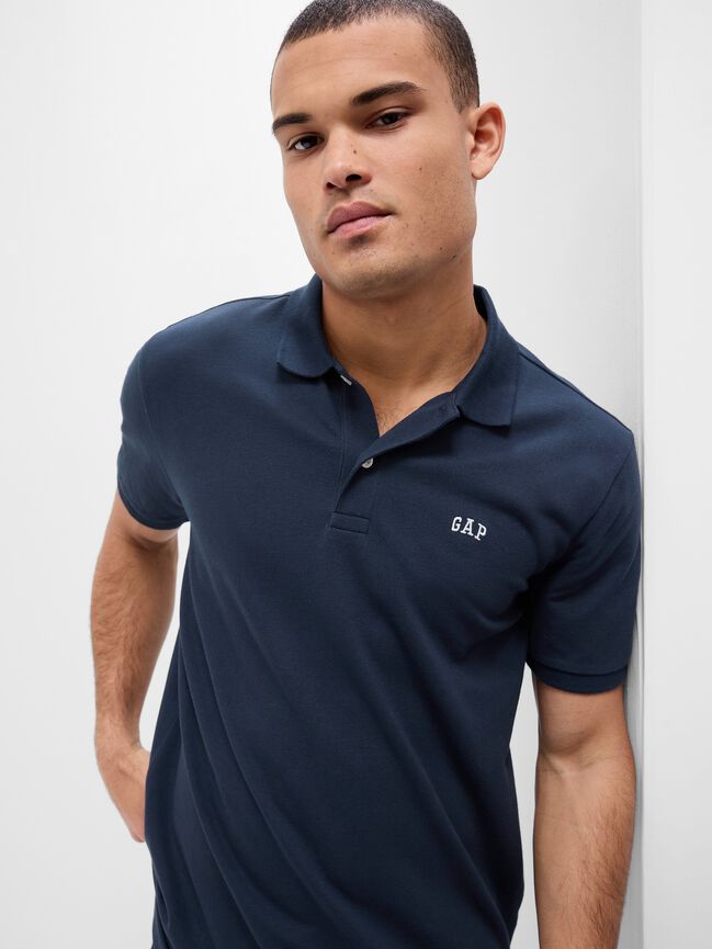 Gap Logo Stretch Pique Polo Shirt gap logo stretch pique polo shirt