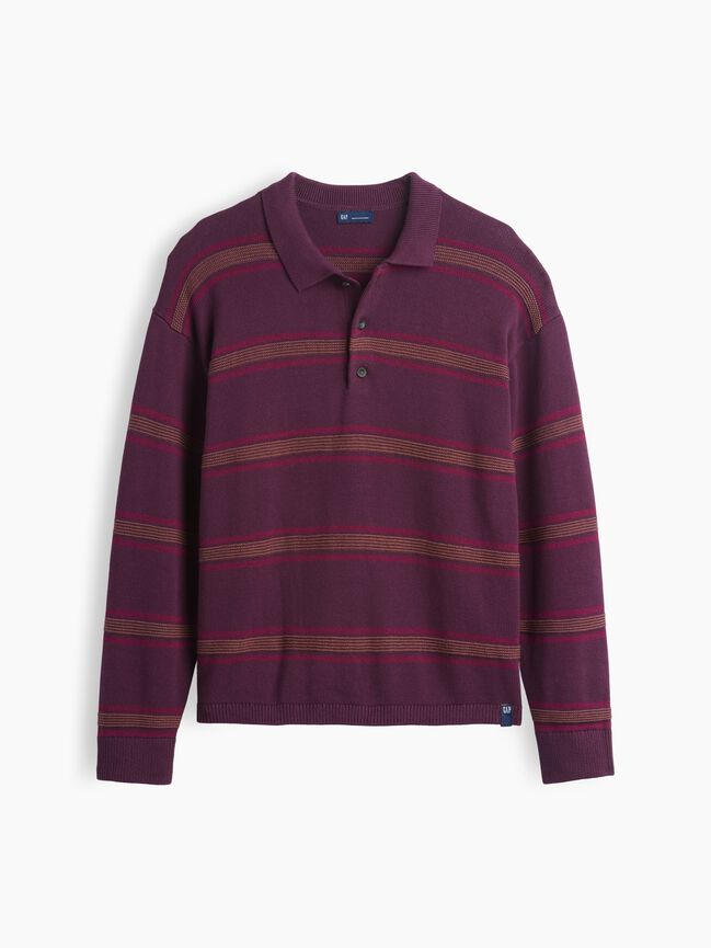 Relaxed Polo Sweater gap relaxed polo sweater